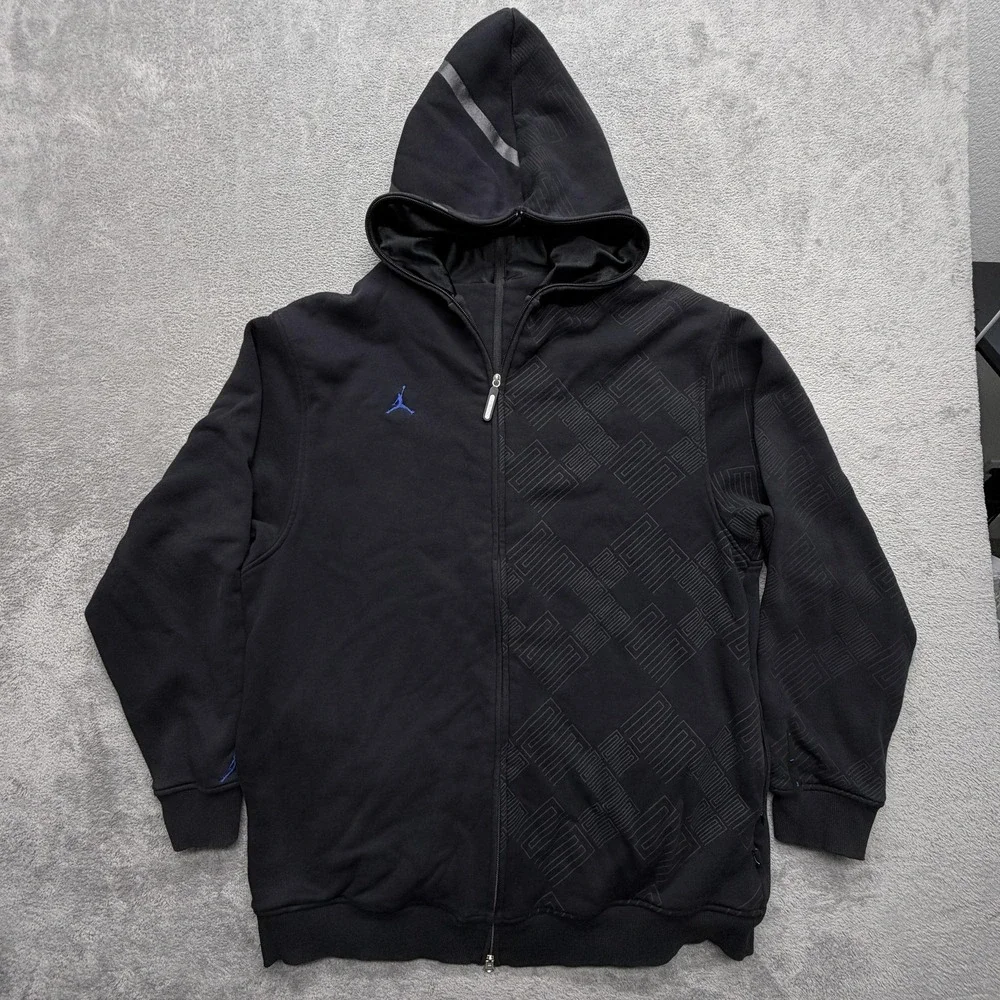 Vintage 2009 Air Jordan Space Jam 11 Reversible Zip Up Hoodie Size Large